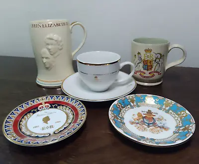 Buy Job Lot Of Commemorative Ware Mugs, Cup Saucers Etc • 10£
