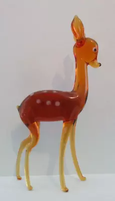 Buy Vintage 1950's Handmade Fallow Deer / Glass Animal Ornament 10 Cm • 9.99£
