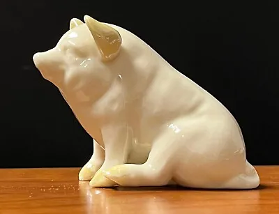 Buy Antique Belleek Porcelain China Pig ~3rd Stamp~ Collectible Figurine 1926-1946 • 61.75£