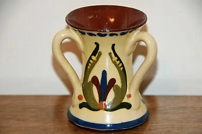 Buy Devon Longpark  Pottery Motto Ware 3 Handled Vase 8/9 Cms High • 5£