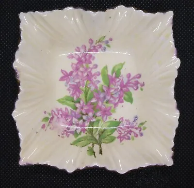 Buy Vintage James Kent Ltd Small Fluted Dish With Flowers - 8cm Square • 19.83£