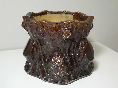Buy Large Antique Naturalistic Slipware Plant Holder , Possibly Buckley • 75£