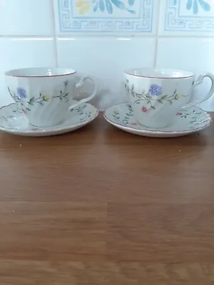 Buy 2 X JOHNSON BROTHERS SUMMER CHINTZ CUPS AND SAUCERS ,.,., • 2£