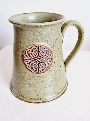 Buy RARE Northumberland Craft Pottery Celtic Knot Large Mug Tankard Mid Century • 14.99£