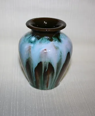 Buy Vintage Drip Glaze Redware Art Pottery 4.25  Vase • 17.29£
