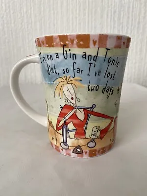 Buy Born To Shop Porcelain Johnson Brothers Latte Cup Mug Gin & Tonic Diet • 9.50£