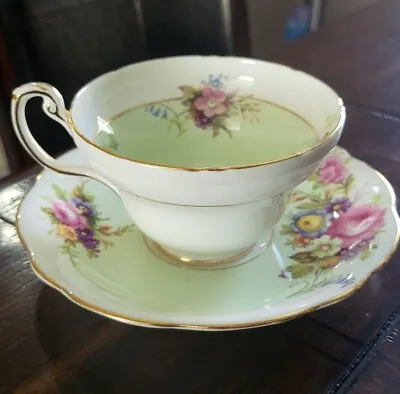 Buy Vintage Foley Bone China Cup And Saucer Gold Trimmed  • 14.20£
