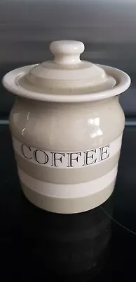 Buy TG Green Cornishware Coffee Jar Sage • 22£