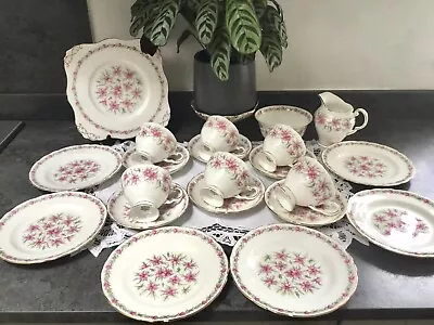 Buy Vintage Tuscan  Love In The Mist  Pink Tea Set - 21 Pieces • 30£
