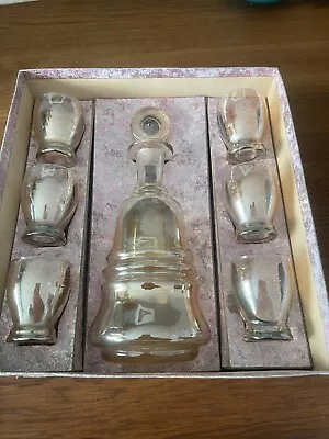 Buy Vintage Decanter And Tot Glasses  • 15£