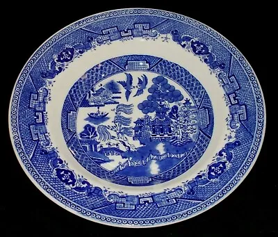 Buy Early Blue & White Willow Soup Bowl Stamped Victoria Porcelain Fenton England   • 10£