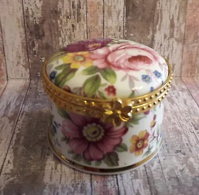 Buy Fenton Bone China - Floral Design- Small Trinket Box- Item 11 • 5£