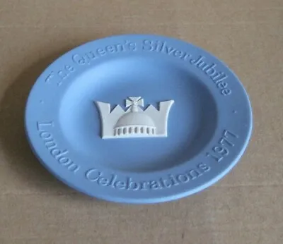 Buy Wedgwood Blue Jasperware Queens Silver Jubilee London Dish • 9.99£