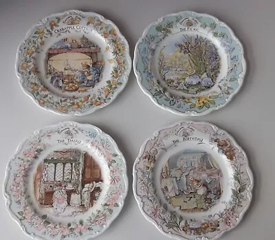 Buy Brambly Hedge Collector Plates X 4.  Royal Doulton.  • 52£