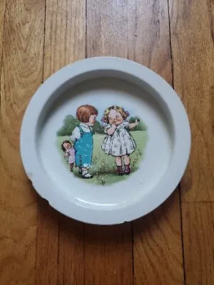 Buy Buffalo Pottery Antique Bowl: Boy & Girl Dolly Dingle Dollie Dimple Childrens • 4.74£