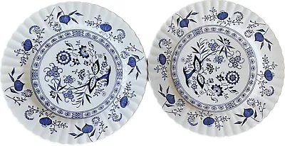Buy J &G Meakin Blue Nordic Dinner Plate England 10 - Set Of 2 - Excellent Condition • 47.42£