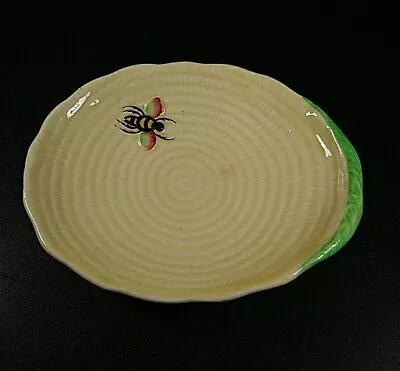 Buy English Art Deco Vintage Carlton Ware Bee Yellow Green Small Plate 16cm Wide • 29£