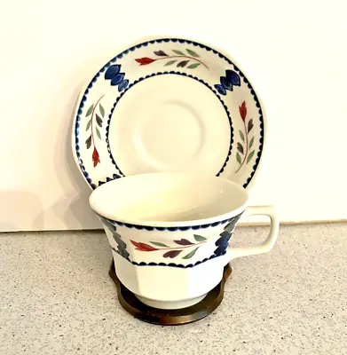 Buy Adams China Ironstone Porcelain Cup And Saucer Set Retired Lancaster Pattern  • 8.63£