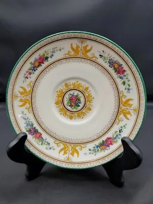Buy Wedgwood Columbia Medalion Center Green Trim Bone China Replacement Saucer 5.5  • 16.30£