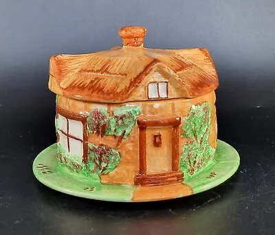 Buy Vintage Westminster Cottage Ware Circular Cookie Jar Candy Dish Hand Painted  • 22.72£