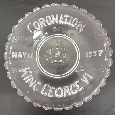 Buy Vintage Coronation Of King George VI Glass Plate May 12 1937 Royal Memorabilia • 4.99£