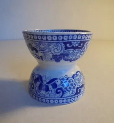 Buy Early English Blue And White Transfer Print Pottery Eggcup • 33£