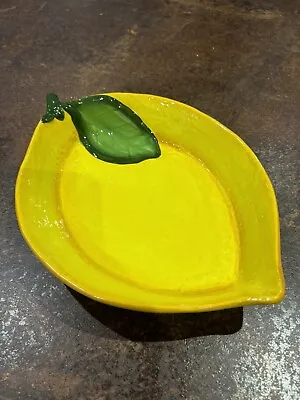 Buy New Gisela Graham Ceramic Lemon Dish / Bowl - Glazed Pottery  • 18.99£