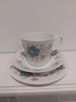 Buy Bone China Tea Cup, Saucer And Sideplate Queen Anne ANGELIQUE  • 7£