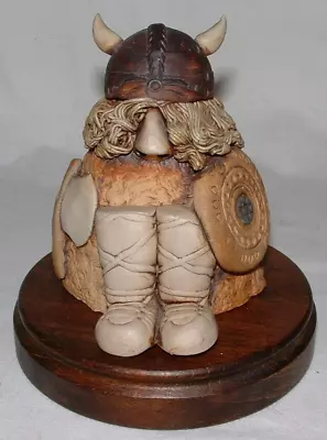 Buy Stoneware Viking Figurine **FREE P&P** Studio Pottery • 29.99£