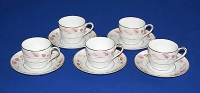Buy Noritake Rosanne Set 5 Coffee Cups & Saucers. 1960s.  • 14.99£