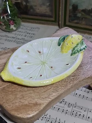 Buy Lemon Fruit Soap Dish Ceramic Bowl Marco Polo Style Made In Italy 0010 • 10£