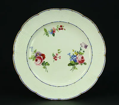 Buy * 1775 Authentic SEVRES Soft Paste Porcelain 9.25  Plate, Signed #9 • 438.04£