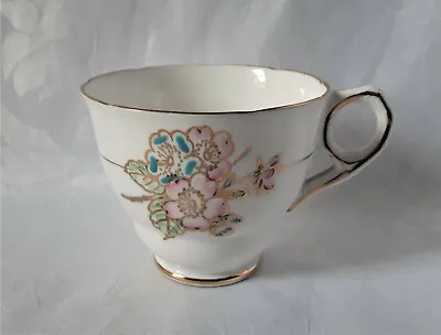 Buy Royal Stafford Tea Cup Art Deco Style Bone China Teacup Blue And Pink Flowers • 22.95£