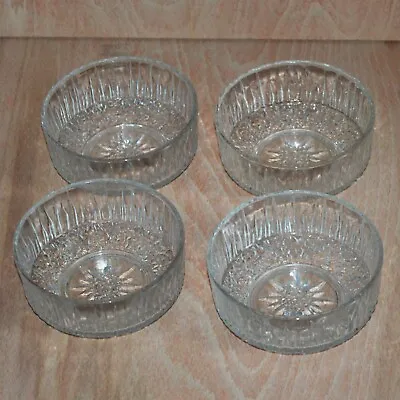 Buy 4 Ravenhead  Retro Glass Bowls Trifle Dessert White Fire Small 1970s • 9.90£
