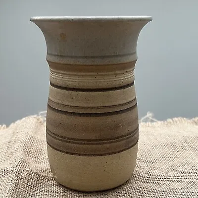 Buy Hubert Corbett Striped Stoneware Vase Sutherland Pottery Impressed Vtg Used Vgc • 19.99£