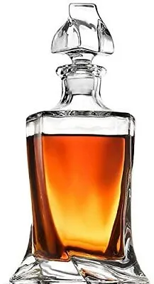 Buy Bohemia Crystal Glass Decanter Bottle For Spirits  Whiskey Bourbon Sherry 850ml • 39.99£