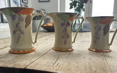 Buy Myott.Son & Co Set Of 3 Jugs/ Vases - Made In England  • 35£