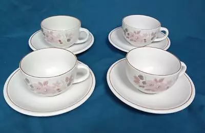 Buy Boots Hedge Rose 4 X Tea Cups And Saucers • 15£