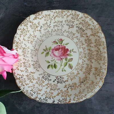 Buy Vintage Alfred Meakin England 8.5 Inches Plate Rose Gold No Damage. • 16£
