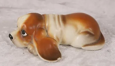 Buy A  Small China Dog Ornaments 1 Lying Down Ceramic Basset Hound • 0.99£