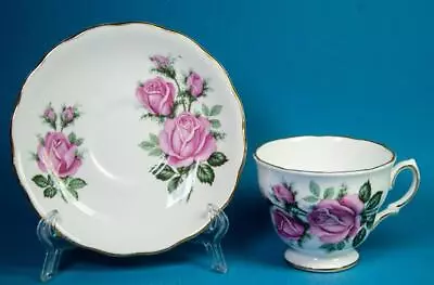 Buy Royal Vale Cup & Saucer Pink Roses Ridgway Potteries England Bone China • 5.78£
