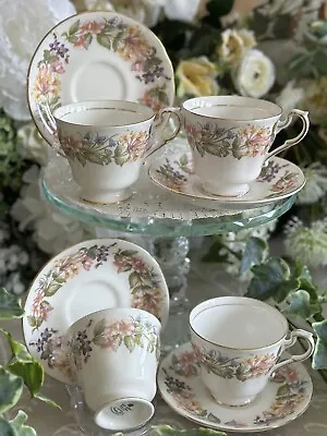 Buy Paragon / Royal Albert COUNTRY LANE X FOUR Teacups And Saucers Duos Excellent! • 24£