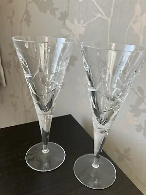 Buy STUNNING - ROYAL DOULTON - ' Lunar' Champagne Flutes X 2 - Excellent Condition • 24.95£
