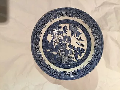Buy Vintage Churchill Blue Willow Soup Bowl • 10£