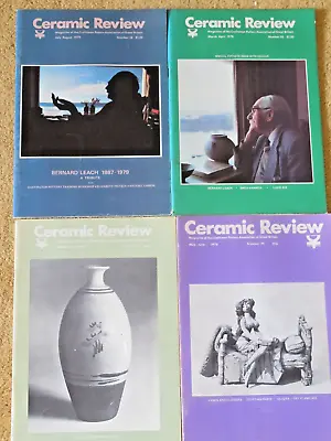 Buy Ceramic Review 1976/7/8/9 Collectable Magazines Bernard Leach Shoji Hamada Rie • 10£