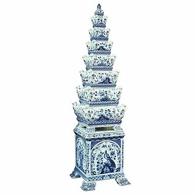 Buy Royal Delft Tulip Vase Pyramid The Original Blue  10123500 | Authorized Dealer | • 14,224.52£