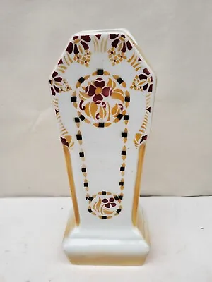 Buy Art Deco Antique Orchies France 1930s Art Pottery Geometric Floral Glazed Vase • 19.99£