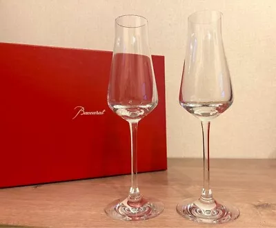 Buy Baccarat Chateau Pair Champagne Glass W / Box From JP Unused • 169.96£