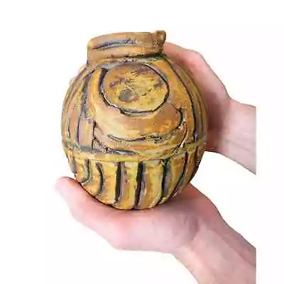 Buy Brutalist Vase Artist Signed Handmade VGT Studio Art Pottery Coil Pot • 62£