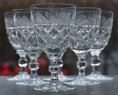 Buy Set Of 6 Thomas Webb Malverne Style Crystal Port Sherry Glasses 60ml (10cm) • 19.99£